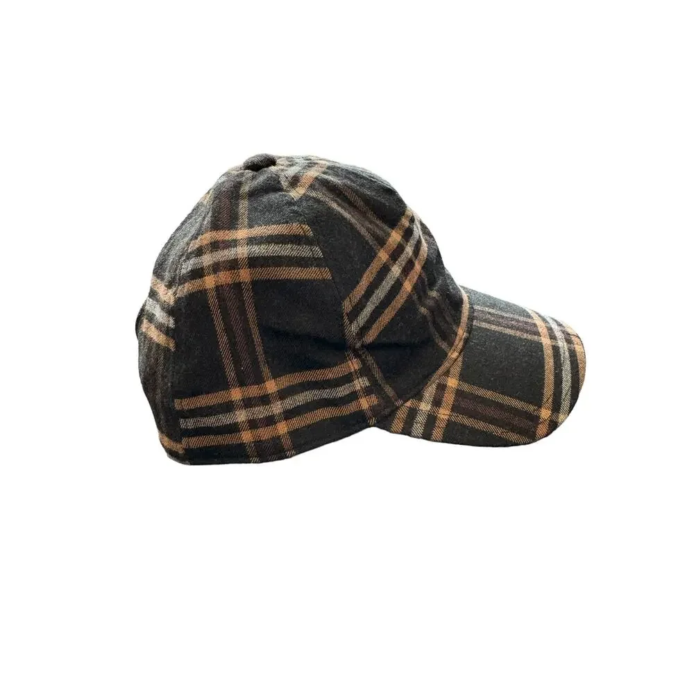 New Janie and Jack Boys Plaid Ball Cap Size 6-8